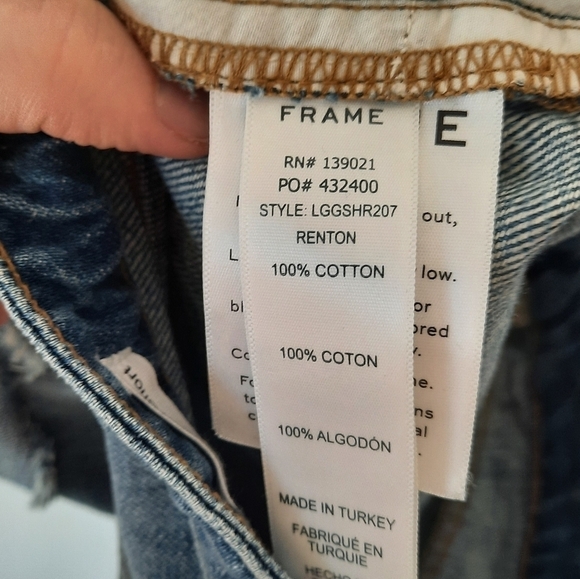 Frame Renton Le Grand Garçon High-Waisted Short 25 - Picture 6 of 8